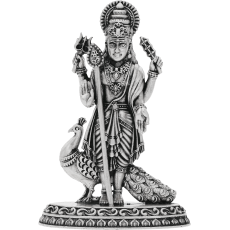 GOD MURUGAN OXEDISED SILVER SILAI  (92.5 PURITY)